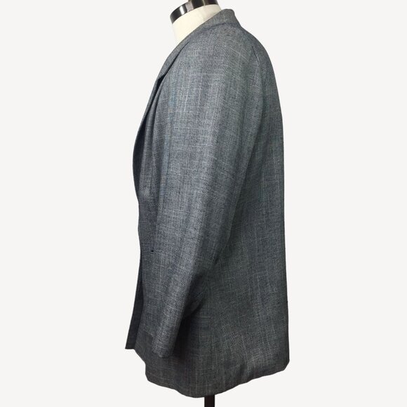 Fairfax & Kent Women's Suit Coat Blazer Gray Heather Button Pockets Work Size 18 - Picture 5 of 10